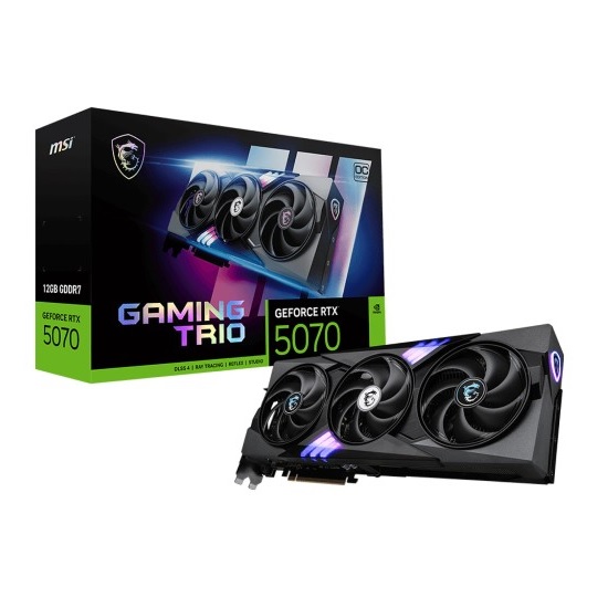 GPU RTX 5070 12GB OC MSI GAMING TRIO BLACK